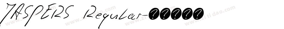 JASPERS Regular字体转换